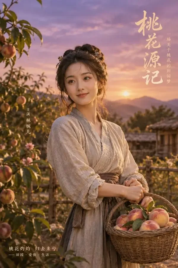 穿越桃花村:带全村做起了生意-穿越重生、古装题材热门短剧 穿越桃花村:带全村做起了生意海报封面,穿越重生、古装题材短剧